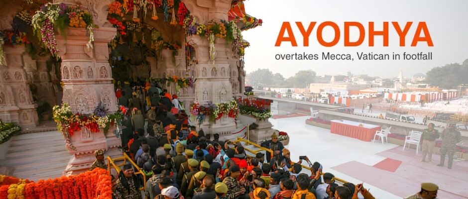 Ayodhya Overtakes Mecca, Vatican in Footfall