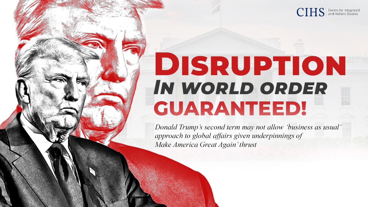 Disruption in World Order Guaranteed!